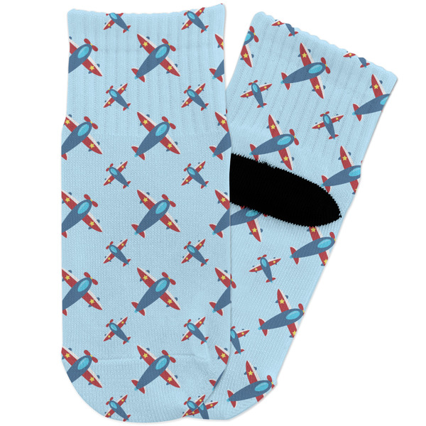Custom Airplane Theme Toddler Ankle Socks