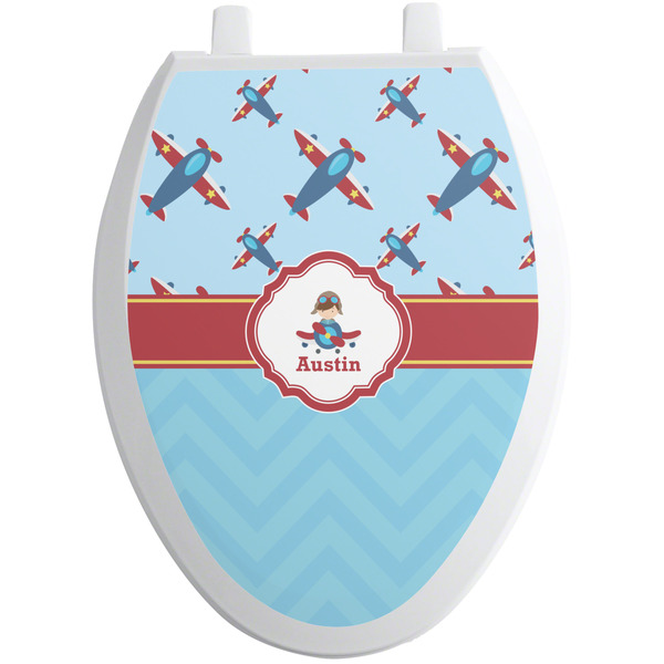 Airplane Theme Toilet Seat Decal