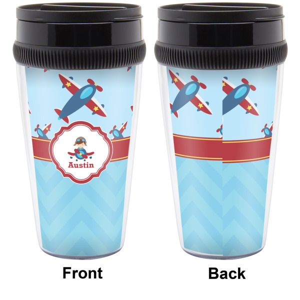 Airplane Theme Travel Mug Approval (Personalized)