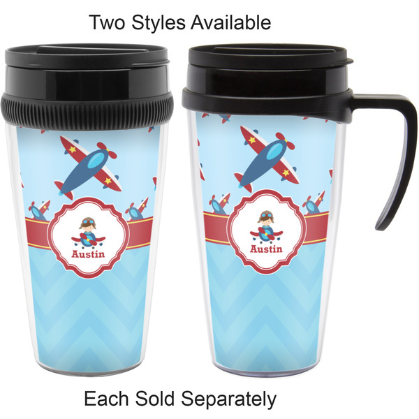 Airplane Theme Travel Mugs - with & without Handle