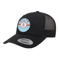 Airplane Theme Trucker Hat - Black (Personalized)