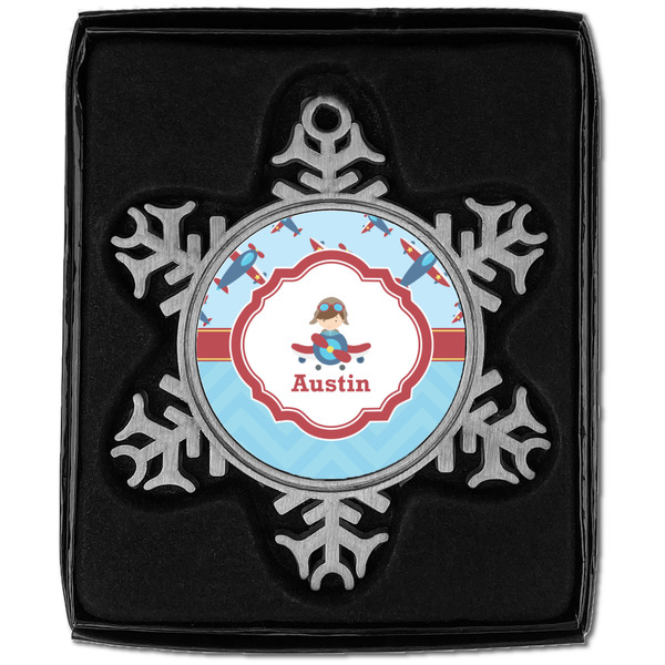 Airplane Theme Vintage Snowflake - In box