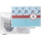 Airplane Theme Vinyl Passport Holder - Flat Front and Back