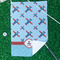 Airplane Theme Waffle Weave Golf Towel - In Context