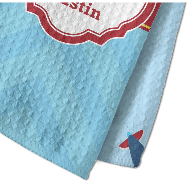 Airplane Theme Waffle Weave Towel - Closeup of Material Image