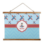Airplane Theme Wall Hanging Tapestry - Wide (Personalized)