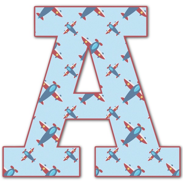 Custom Airplane Theme Letter Decal - Custom Sizes (Personalized)