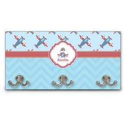 Airplane Theme Wall Mounted Coat Rack (Personalized)