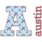 Airplane Theme Name & Initial Decal - Up to 12"x12" (Personalized)