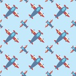 Airplane Theme Wallpaper & Surface Covering (Water Activated 24"x 24" Sample)