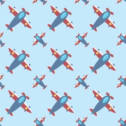 Airplane Theme Wallpaper & Surface Covering (Water Activated 24"x 24" Sample)