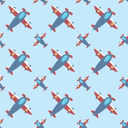 Airplane Theme Wallpaper & Surface Covering (Water Activated 24"x 24" Sample)
