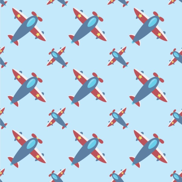 Custom Airplane Theme Wallpaper & Surface Covering (Water Activated 24"x 24" Sample)