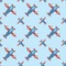 Airplane Theme Wallpaper & Surface Covering (Water Activated 24"x 24" Sample)