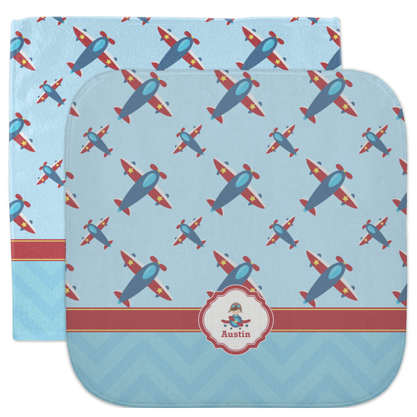 Custom Airplane Theme Facecloth / Wash Cloth (Personalized)