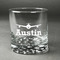 Airplane Theme Whiskey Glass - Front/Approval