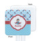 Airplane Theme White Plastic Stir Stick - Single Sided - Square - Approval