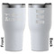 Airplane Theme White RTIC Tumbler - Front and Back