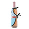 Airplane Theme Wine Bottle Apron - DETAIL WITH CLIP ON NECK