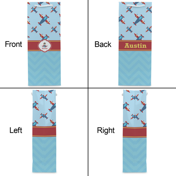 Airplane Theme Wine Gift Bag - Gloss - Approval