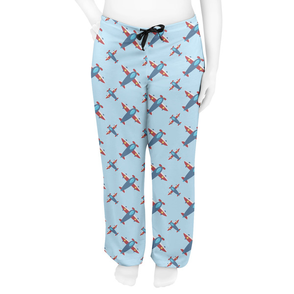 Airplane Theme Women's Pj on model - Front