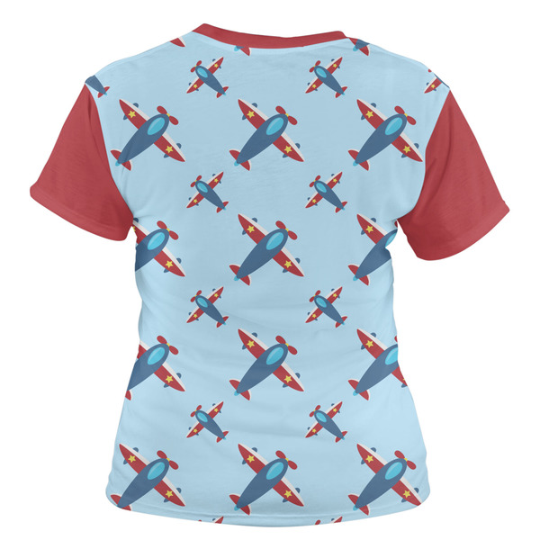 Airplane Theme Women's T-shirt Back