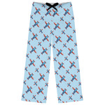 Airplane Theme Womens Pajama Pants - L