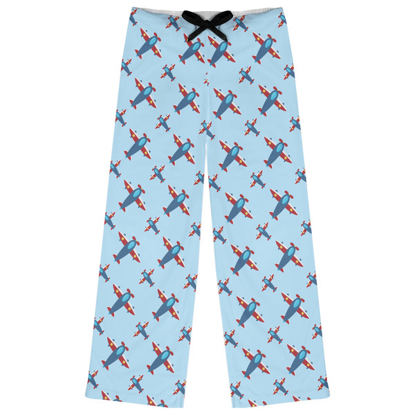 Custom Airplane Theme Womens Pajama Pants - M