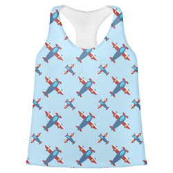 Airplane Theme Womens Racerback Tank Top