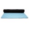 Airplane Theme Yoga Mat Rolled up Black Rubber Backing
