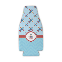 Airplane Theme Zipper Bottle Cooler (Personalized)