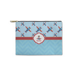 Airplane Theme Zipper Pouch - Small - 8.5"x6" (Personalized)
