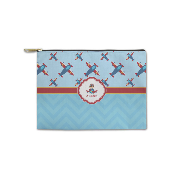 Custom Airplane Theme Zipper Pouch - Small - 8.5"x6" (Personalized)