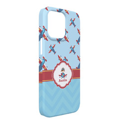 Airplane Theme iPhone Case - Plastic - iPhone 13 Pro Max (Personalized)