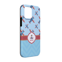 Airplane Theme iPhone Case - Rubber Lined - iPhone 13 Pro (Personalized)