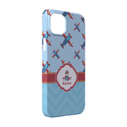 Airplane Theme iPhone Case - Plastic - iPhone 14 Pro (Personalized)