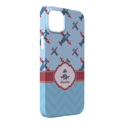 Airplane Theme iPhone Case - Plastic - iPhone 14 Pro Max (Personalized)