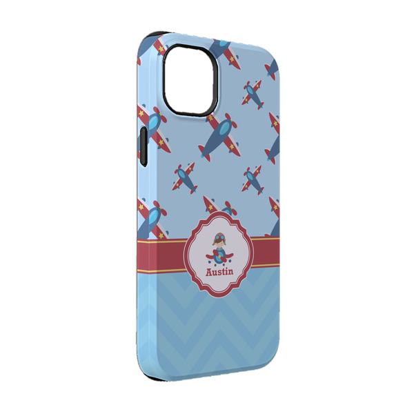 Custom Airplane Theme iPhone Case - Rubber Lined - iPhone 14 Pro (Personalized)