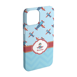 Airplane Theme iPhone Case - Plastic - iPhone 15 (Personalized)