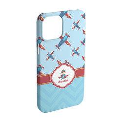 Airplane Theme iPhone Case - Plastic - iPhone 15 Pro (Personalized)