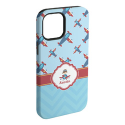 Airplane Theme iPhone Case - Rubber Lined - iPhone 15 Pro Max (Personalized)