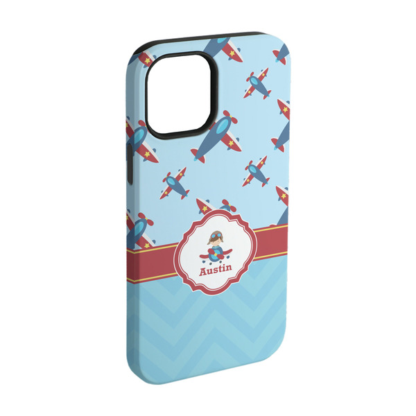 Custom Airplane Theme iPhone Case - Rubber Lined - iPhone 15 Pro (Personalized)