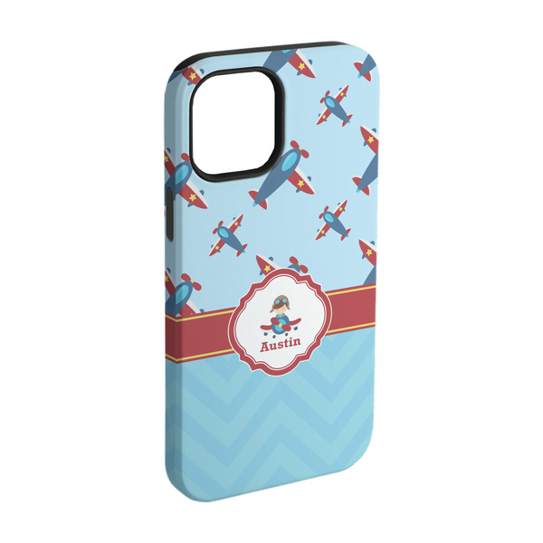 Custom Airplane Theme iPhone Case - Rubber Lined - iPhone 15 (Personalized)