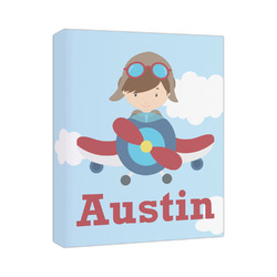 Airplane & Pilot Canvas Print (Personalized)