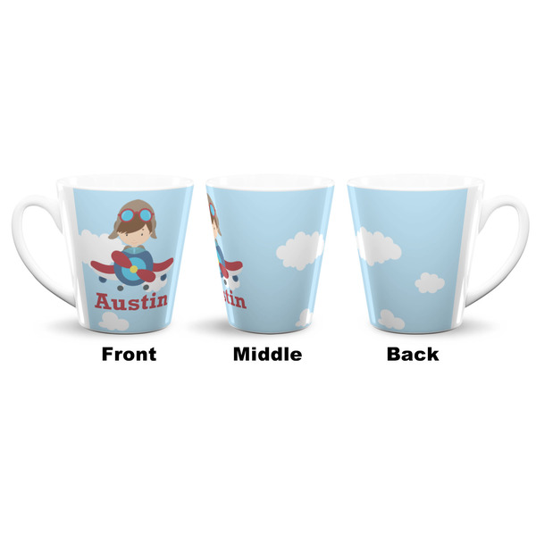 Airplane & Pilot 12 Oz Latte Mug - Approval