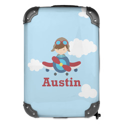 Airplane & Pilot Kids Hard Shell Backpack (Personalized)