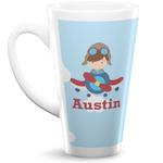 Airplane & Pilot Latte Mug (Personalized)