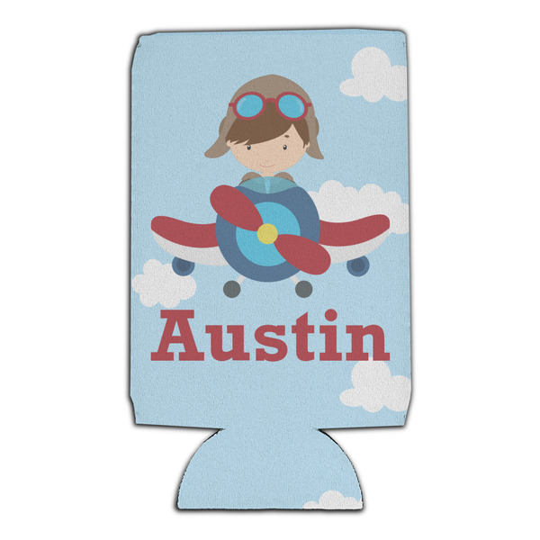 Airplane & Pilot 16oz Can Sleeve - Set of 4 - FRONT