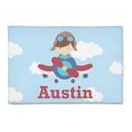 Airplane & Pilot 2' x 3' Indoor Area Rug (Personalized)