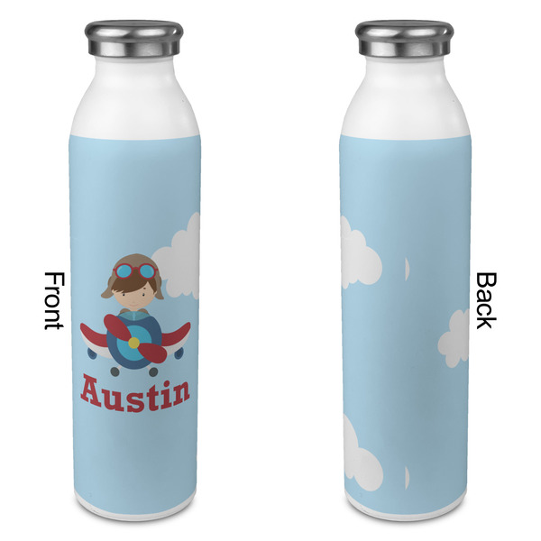 Airplane & Pilot 20oz Water Bottles - Full Print - Approval